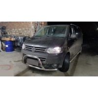 Кенгурятник WT006ST (нерж) для Volkswagen T5 рестайлінг 2010-2015