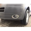 Окантовка на протитуманки (2 шт., нерж.) Carmos - турецька сталь для Volkswagen T5 рестайлінг 2010-2015 - 51346-11