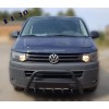 Кенгурятник WT003 Black (нерж) для Volkswagen T5 рестайлинг 2010-2015 гг.