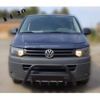 Кенгурятник WT003 Black (нерж) для Volkswagen T5 рестайлинг 2010-2015 гг.