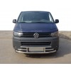 Нижня губа F3-42 (нерж) для Volkswagen T5 рестайлінг 2010-2015