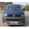 Нижня губа F3-42 (нерж) для Volkswagen T5 рестайлінг 2010-2015