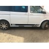 Бічні труби BB002 (2 шт, нерж) 70мм, Коротка база для Volkswagen T5 рестайлінг 2010-2015