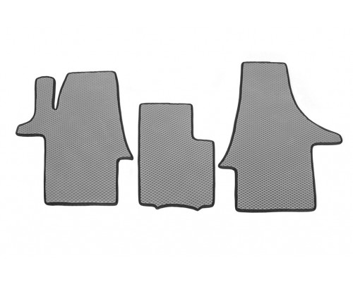 Коврики EVA (серые, передние, для 2-20211) для Volkswagen T5 рестайлинг 2010-2015 - 76068-11