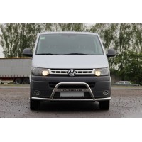Кенгурятник WT007ST (нерж) для Volkswagen T5 рестайлінг 2010-2015