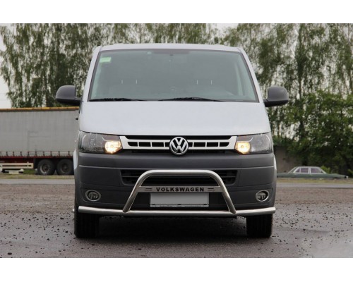 Кенгурятник WT007ST (нерж) для Volkswagen T5 рестайлінг 2010-2015