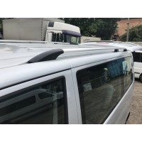 Рейлінги Хром Довга база, Металеві ніжки для Volkswagen T5 рестайлінг 2010-2015