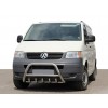 Кенгурятник WT003 (нерж) 50мм, без напису для Volkswagen T5 Transporter 2003-2010