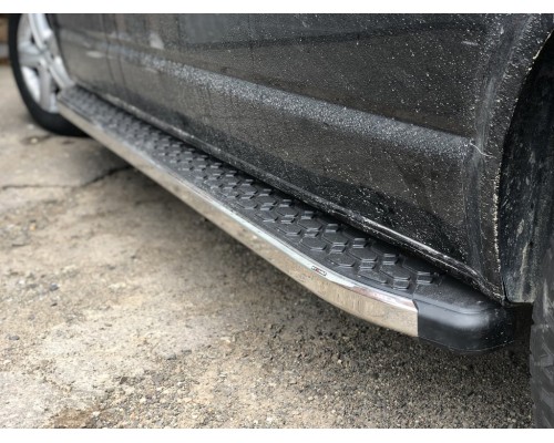Бічні пороги BlackLine (2 шт, алюміній) Довга база для Volkswagen T5 Transporter 2003-2010 - 61580-11