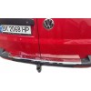 Накладка на задний бампер с загибом (Carmos, сталь) для Volkswagen T5 Transporter 2003-2010 - 72670-11