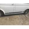 Бічні труби (2 шт, нерж) 70мм, Коротка база для Volkswagen T5 Transporter 2003-2010