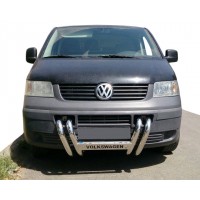 Кенгурятник ST006-04 ніздрі (нерж) для Volkswagen T5 Transporter 2003-2010