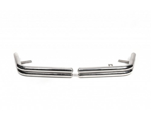Задні куточки AK003-double (2 шт, нерж) для Volkswagen T5 Transporter 2003-2010 - 79594-11