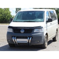 Кенгурятник ST006-03 ніздрі (нерж) для Volkswagen T5 Transporter 2003-2010