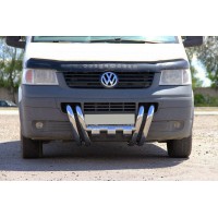 Кенгурятник ST006-15 ніздрі (нерж) для Volkswagen T5 Transporter 2003-2010