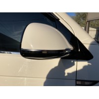 Смужки на дзеркала (2 шт, нерж) для Volkswagen T6 2015+, 2019+