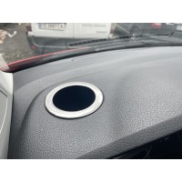 Накладка на підстаканник (2 шт, нерж) для Volkswagen T6 2015+, 2019+
