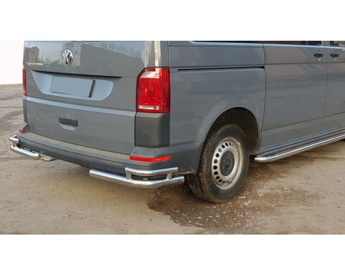 Задні куточки AK003-Double (2 шт, нерж) для Volkswagen T6 2015+, 2019+