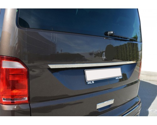 Планка над номером (нерж) OmsaLine - Итальянская нержавейка для Volkswagen T6 2015+, 2019+ - 56240-11