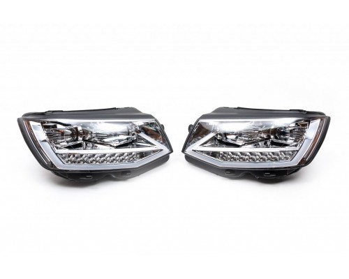 Передня оптика LED Silver (2 шт) для Volkswagen T6 2015+, 2019+ - 66762-11