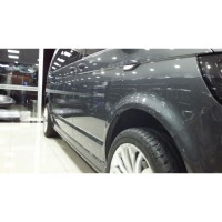 Бічні пороги Meliset V2 (під фарбування) Довга база для Volkswagen T6 2015+, 2019+