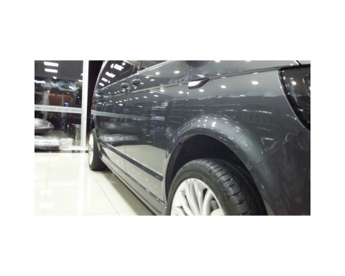 Бічні пороги Meliset V2 (під фарбування) Довга база для Volkswagen T6 2015+, 2019+ - 60633-11