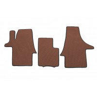 Коврики EVA (кирпичные, передние, для 1-20251) для Volkswagen T6