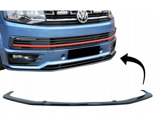 Передня лип спідниця для SportLine (ABS) для Volkswagen T6 2015+, 2019+ - 64155-11