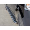 Бічні пороги Premium (2 шт, нерж) 60 мм, довга база для Volkswagen T6 2015+, 2019+ - 57455-11