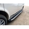 Боковые пороги Fullmond (2 шт., алюминий) Короткая база для Volkswagen T6 2015+, 2019+ - 53275-11