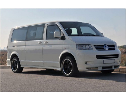 Полная окантовка стекол (14 шт, нерж) 2 боковых двери, Короткая база для Volkswagen T6 2015+, 2019+ - 61527-11