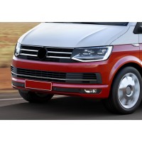 Накладки на решітку бампера 2015-2019 (3 шт, нерж) для Volkswagen T6 2015+, 2019+