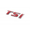Надпись TSI (косой шрифт) TS - хром, I - красная для Volkswagen Tiguan 2007-2016 - 55131-11