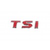 Надпись TSI (косой шрифт) T - хром, SI - красная для Volkswagen Tiguan 2007-2016 - 55132-11