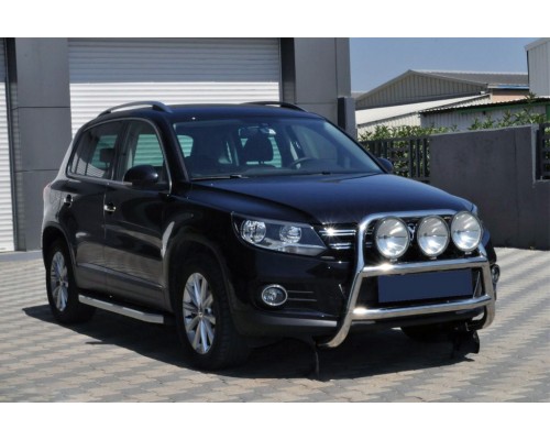 Кенгурятник WT018 (нерж) для Volkswagen Tiguan 2007-2016