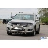 Кенгурятник WT003 (нерж) 60 мм, без напису для Volkswagen Tiguan 2007-2016