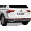 Накладки імітація вихлопних насадок (3 шт, нерж) для Volkswagen Tiguan 2016+