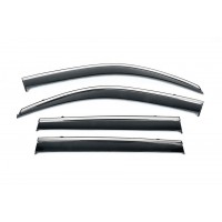 Ветровики с хромом Niken Luxury (4 шт) для Volkswagen Tiguan 2016-2023 гг