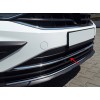 Накладка на передний бампер 2020-2023 (нерж) для Volkswagen Tiguan 2016+