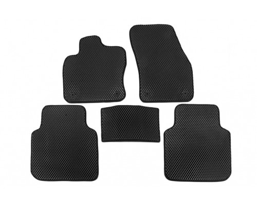 Коврики EVA (Ollspase, 2 ряда, Черный) для Volkswagen Tiguan 2016-2023 гг