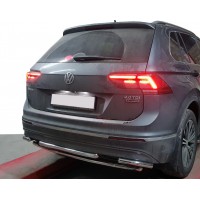Задній захист AK001-2 (нерж) для Volkswagen Tiguan 2016+