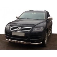 Кенгурятник ST015 (нерж) для Volkswagen Touareg 2002-2010