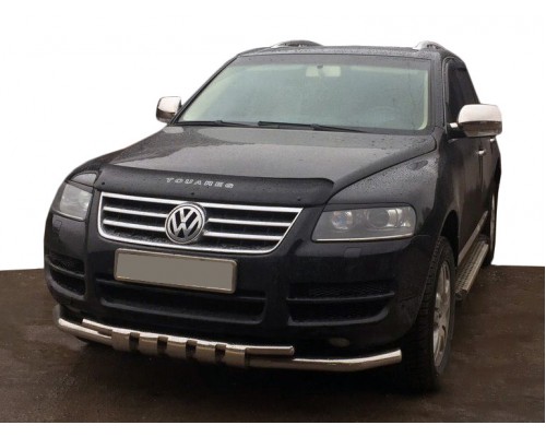 Кенгурятник ST015 (нерж) для Volkswagen Touareg 2002-2010