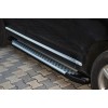 Боковые пороги Allmond Grey (2 шт, алюм) для Volkswagen Touareg 2002-2010 - 65503-11