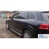 Volkswagen Touareg 2002-2010 Бічні пороги Premium (2 шт, нерж) 60 мм - 64383-11