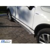 Volkswagen Touareg 2002-2010 Бічні пороги Premium (2 шт, нерж) 60 мм - 64383-11