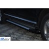Бічні пороги Allmond Grey (2 шт, алюм) для Volkswagen Touareg 2002-2010 - 65503-11