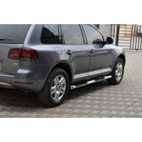 Бічні труби (2 шт, нерж) для Volkswagen Touareg 2002-2010
