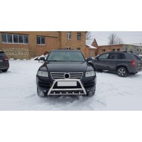 Кенгурятник WT003 Special (нерж) для Volkswagen Touareg 2002-2010