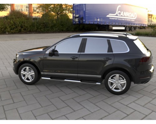 Бічні труби (2 шт, нерж) для Volkswagen Touareg 2010-2018